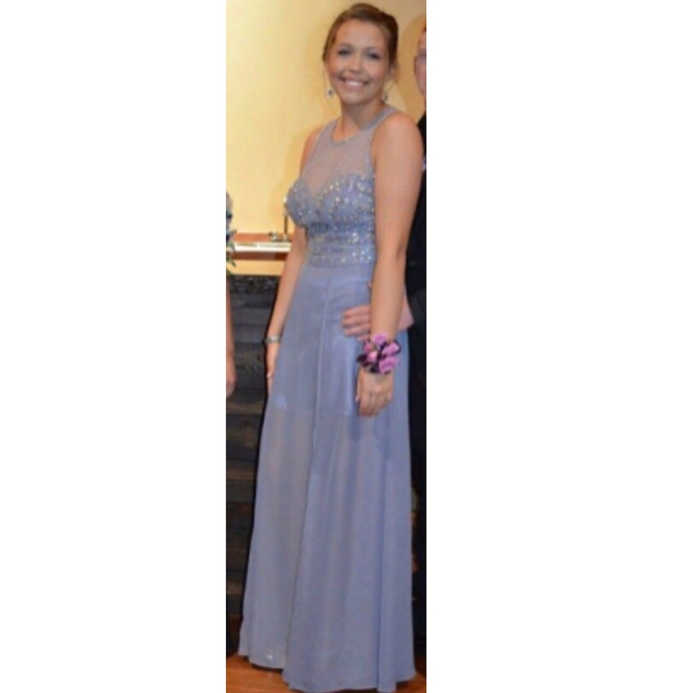 Two piece prom dress